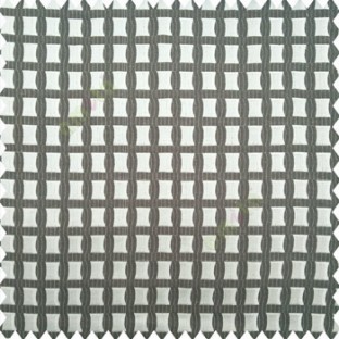 Grey beige color geometric square shapes vertical flowing thin lines polyester base fabric Main curtain